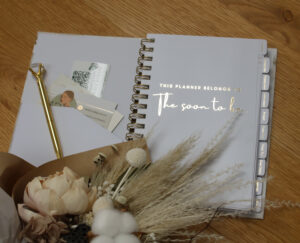 photo showing page from newest product the I Do Diary 2.0