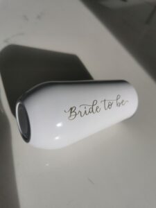 Personalised Wine tumbler from I Do Diary