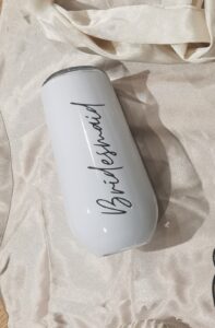 Personalised Wine tumbler from I Do Diary