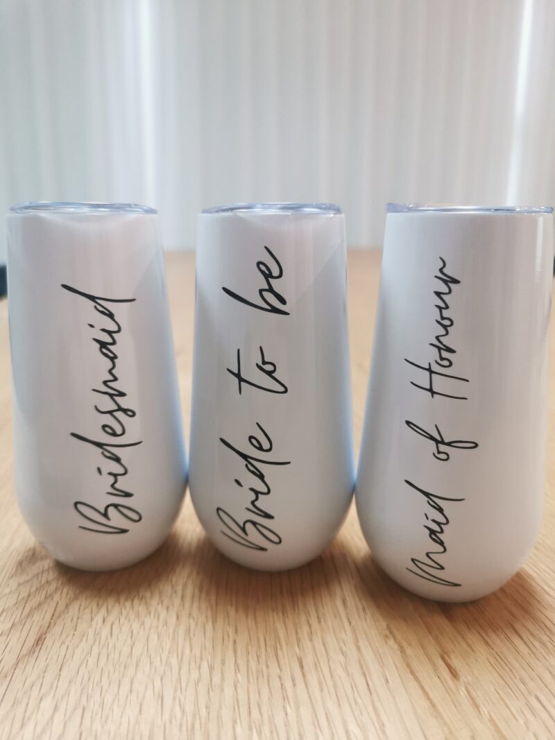 Personalised Wine tumblers from I Do Diary